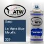 Preview: Saab, Le Mans Blue Metallic, 229: 400ml Sprühdose, von ATW Autoteile West.